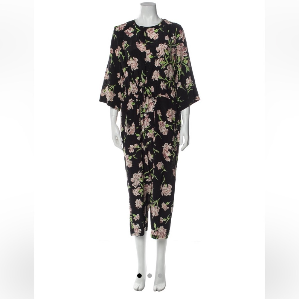 No. 6 floral cropped wide jumpsuit XL